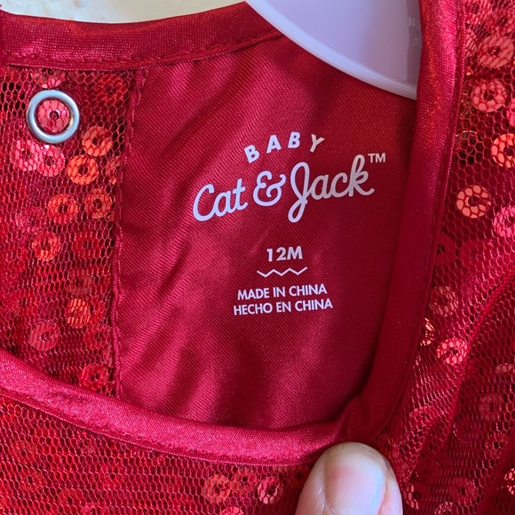 Christmas 🎄 Red Dress Shimmer 12 mo Toddler - Picture 5 of 7